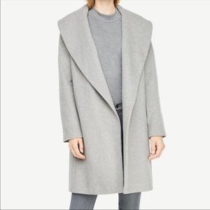 Gray Ann Taylor Wrap Coat.